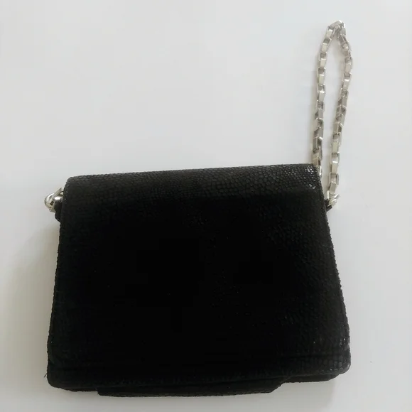 BEBE Elegant Leather Black Chain Shoulder Bag - Picture 3 of 13